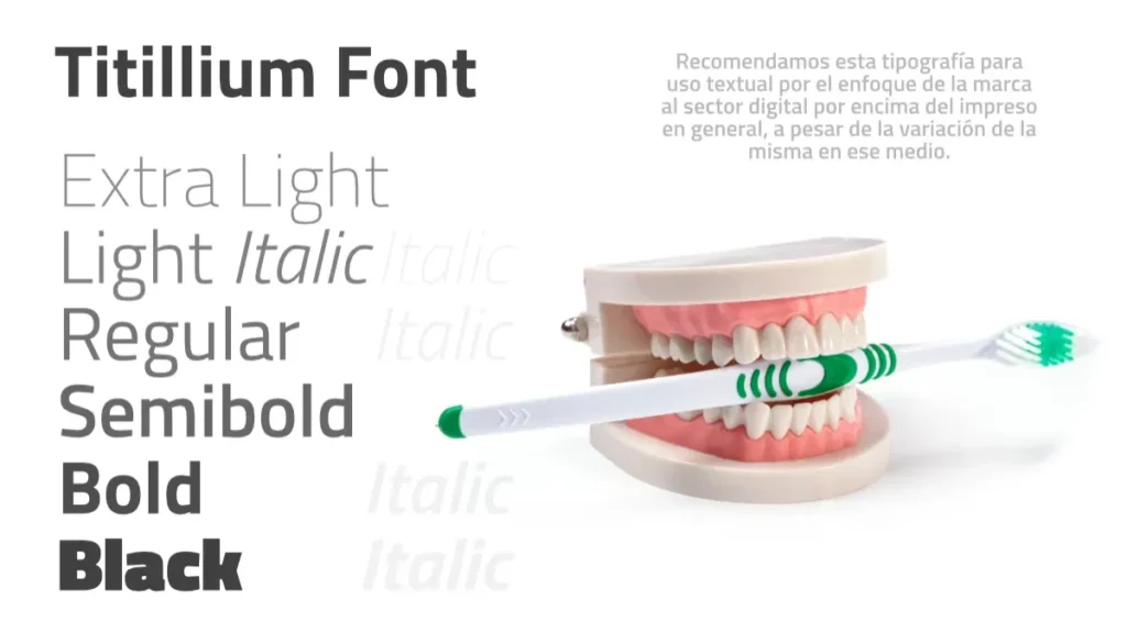 DENTIQ Typography Branding Sample