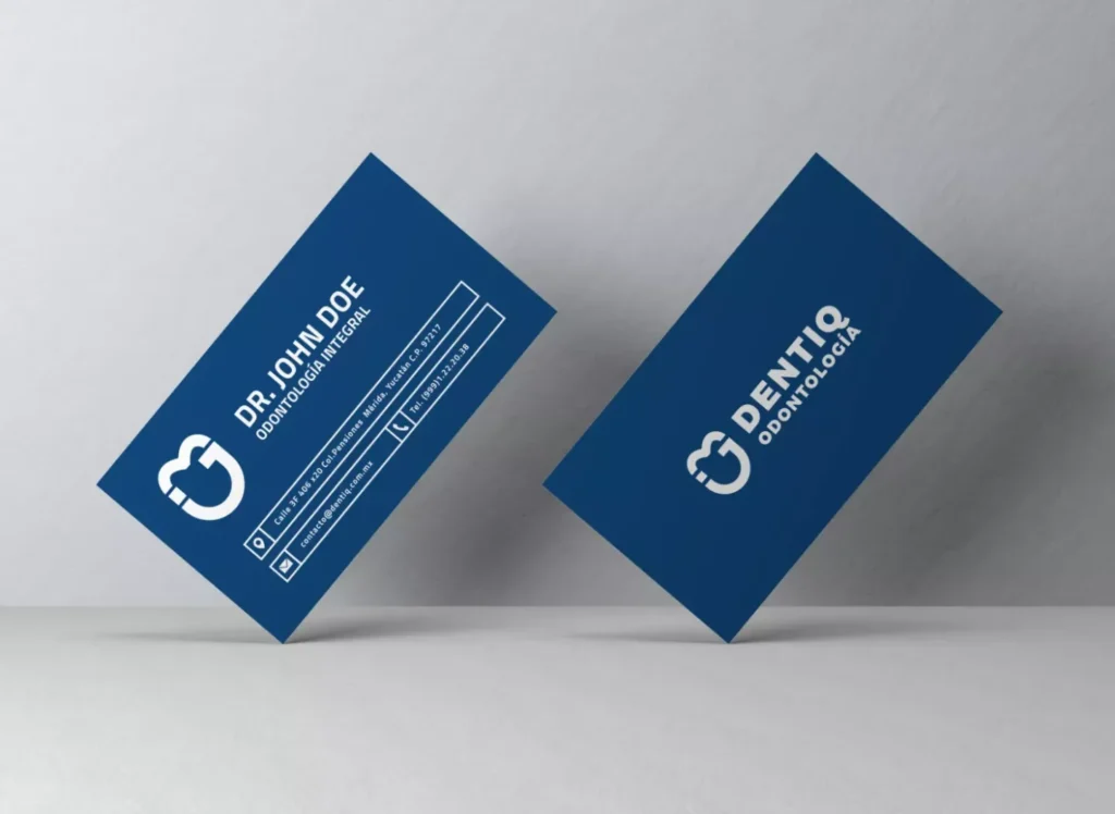 DENTIQ business cards